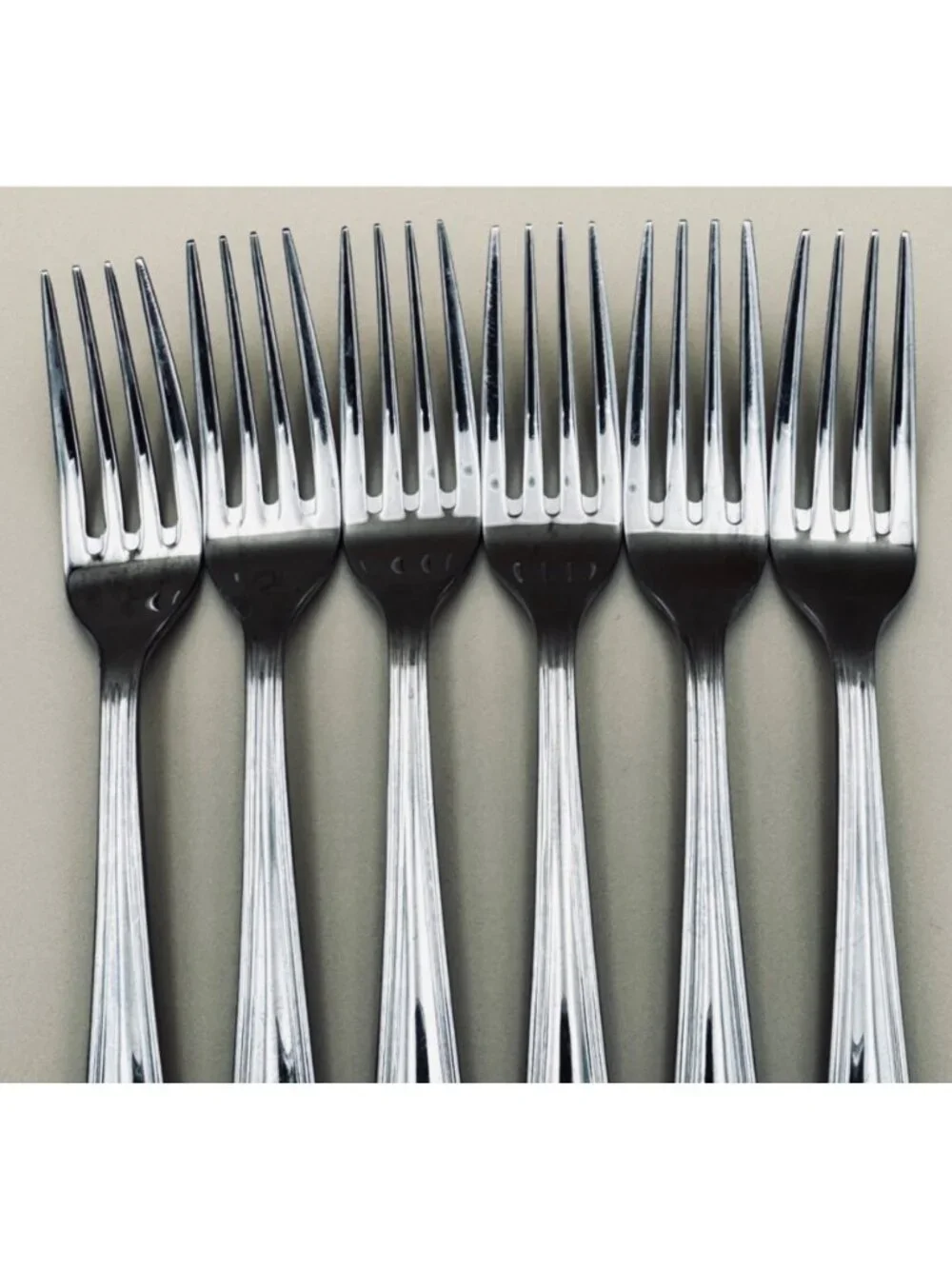 Set of 6 Oneida TRESS HOLLIS Dinner Forks Stainless Steel